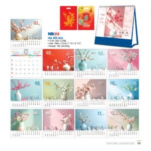 Lịch Bloc 2027 NB Mẫu NB318 (29 x 41 cm) Ấn Phẩm Quà Tặng Đại Hội & Hội Nghị in logo doanh nghiệp quà tặng Tết tại Quà Tặng Đại Hội VN