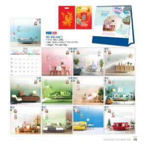 Lịch Bloc 2027 NB Mẫu NB320 (31 x 23 cm) Ấn Phẩm Quà Tặng Đại Hội & Hội Nghị in logo doanh nghiệp quà tặng Tết tại Quà Tặng Đại Hội VN