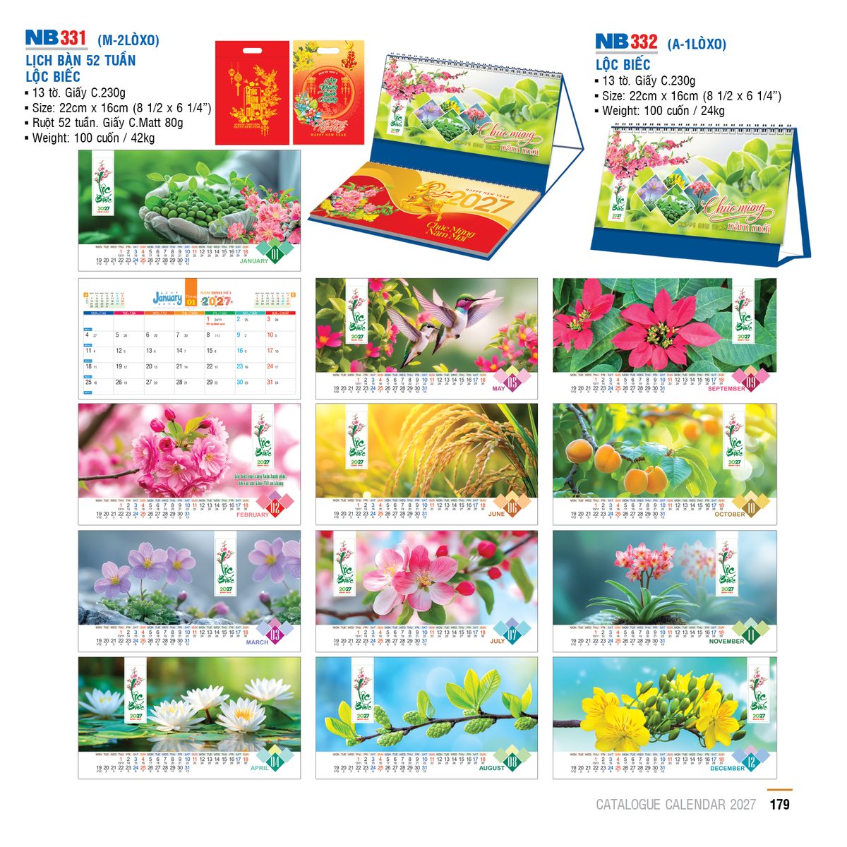 Lịch Để Bàn 2027 NB Mẫu NB331 (16 x 24 cm) Ấn Phẩm Quà Tặng Đại Hội & Hội Nghị Lịch Để Bàn 2027 NB Mẫu NB331 (16 x 24 cm) Ấn Phẩm Quà Tặng Đại Hội & Hội Nghị in logo doanh nghiệp quà tặng Tết tại Quà Tặng Đại Hội VN