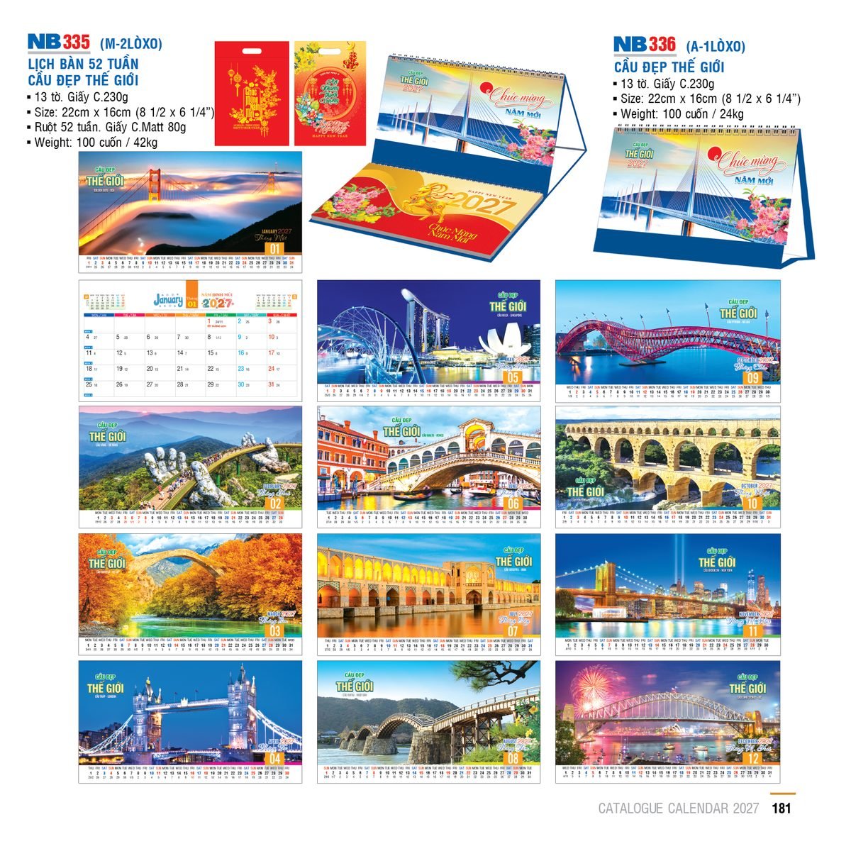 Lịch Để Bàn 2027 NB Mẫu NB335 (16 x 24 cm) Ấn Phẩm Quà Tặng Đại Hội & Hội Nghị Lịch Để Bàn 2027 NB Mẫu NB335 (16 x 24 cm) Ấn Phẩm Quà Tặng Đại Hội & Hội Nghị in logo doanh nghiệp quà tặng Tết tại Quà Tặng Đại Hội VN