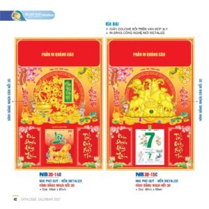 Lịch Bìa Treo 2027 NB Mẫu NB-ND3D15C (40 x 60cm) Ấn Phẩm Quà Tặng Đại Hội & Hội Nghị