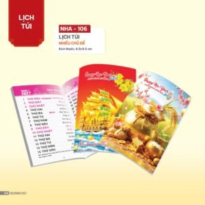 Lịch Bloc 2027 NHA Mẫu NHA106 (29 x 41 cm) Ấn Phẩm Quà Tặng Đại Hội & Hội Nghị in logo doanh nghiệp quà tặng Tết tại Quà Tặng Đại Hội VN
