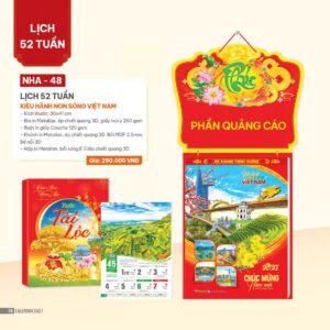 Lịch 52 Tuần 2027 NHA Mẫu NHA48 (30 x 41cm) Ấn Phẩm Quà Tặng Đại Hội & Hội Nghị in logo doanh nghiệp quà tặng Tết tại Quà Tặng Đại Hội VN