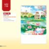 Lịch Treo Tường Lò Xo 2027 NHA Mẫu NHA80 (40 x 60cm) Ấn Phẩm Quà Tặng Đại Hội & Hội Nghị in logo doanh nghiệp quà tặng Tết tại Quà Tặng Đại Hội VN
