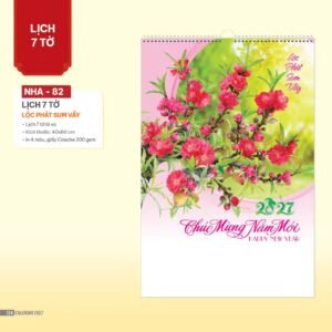Lịch Bloc 2027 NHA Mẫu NHA82 (29 x 41 cm) Ấn Phẩm Quà Tặng Đại Hội & Hội Nghị in logo doanh nghiệp quà tặng Tết tại Quà Tặng Đại Hội VN