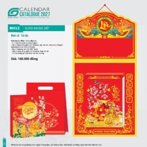 Lịch Bloc Đại Đặc Biệt 2027 NH Mẫu NH12 (29 x 41 cm) Ấn Phẩm Quà Tặng Đại Hội & Hội Nghị in logo doanh nghiệp quà tặng Tết tại Quà Tặng Đại Hội VN