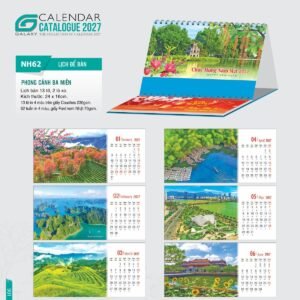 Lịch Để Bàn 2027 NH Mẫu NH6263 (24 x 16cm) Ấn Phẩm Quà Tặng Đại Hội & Hội Nghị in logo doanh nghiệp quà tặng Tết tại Quà Tặng Đại Hội VN