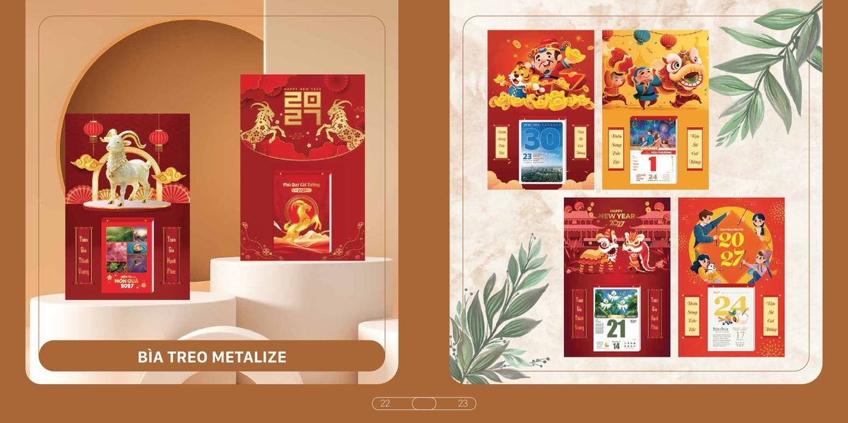 Lịch Bloc Cao Cấp SH 2027 SH06 Ấn Phẩm Quà Tặng Đại Hội & Hội Nghị