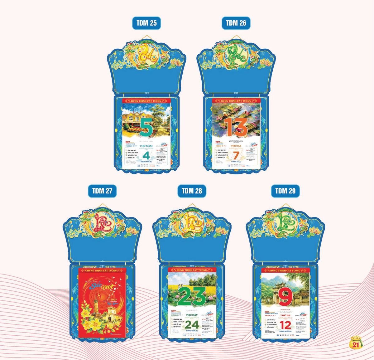 Lịch Bloc Siêu Cực Đại 2027 TDM18 Ấn Phẩm Quà Tặng Đại Hội & Hội Nghị