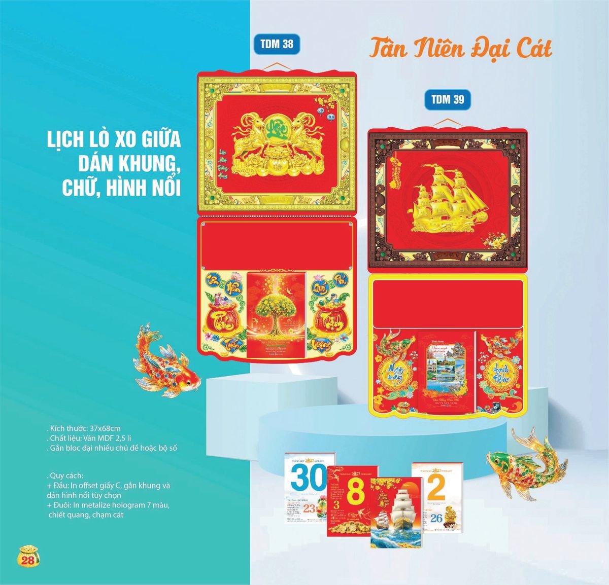 Lịch Bloc Siêu Cực Đại 2027 TDM25 Ấn Phẩm Quà Tặng Đại Hội & Hội Nghị