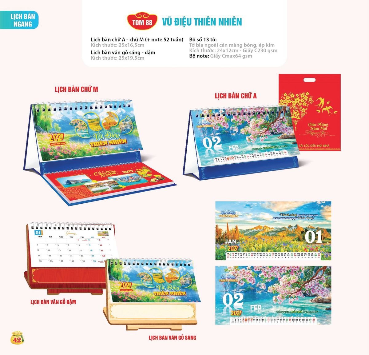 Lịch Bloc Siêu Cực Đại 2027 TDM39 Ấn Phẩm Quà Tặng Đại Hội & Hội Nghị
