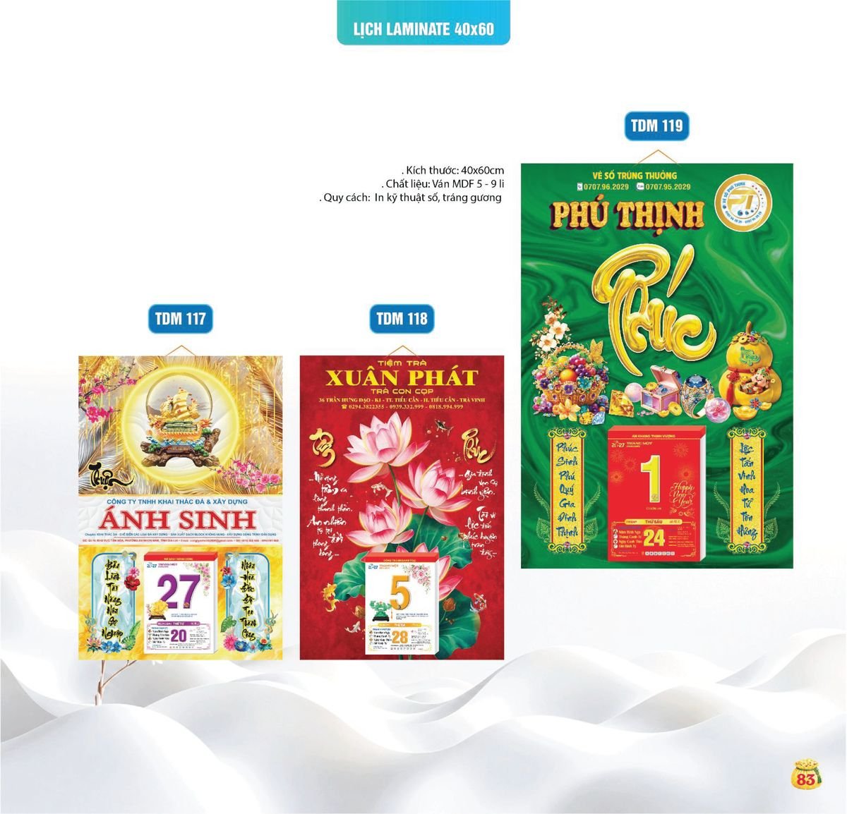 Lịch Bloc Siêu Cực Đại 2027 TDM81 Ấn Phẩm Quà Tặng Đại Hội & Hội Nghị