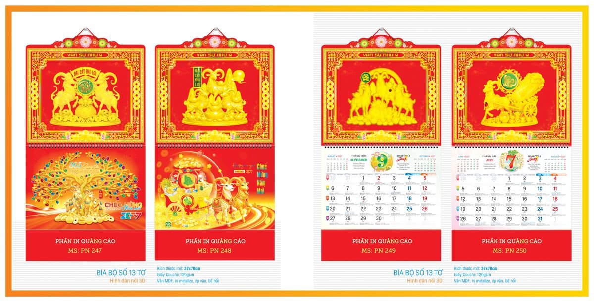 Lịch 13 Tờ Tân Phương Nam TPN13T06 Ấn Phẩm Quà Tặng Đại Hội & Hội Nghị