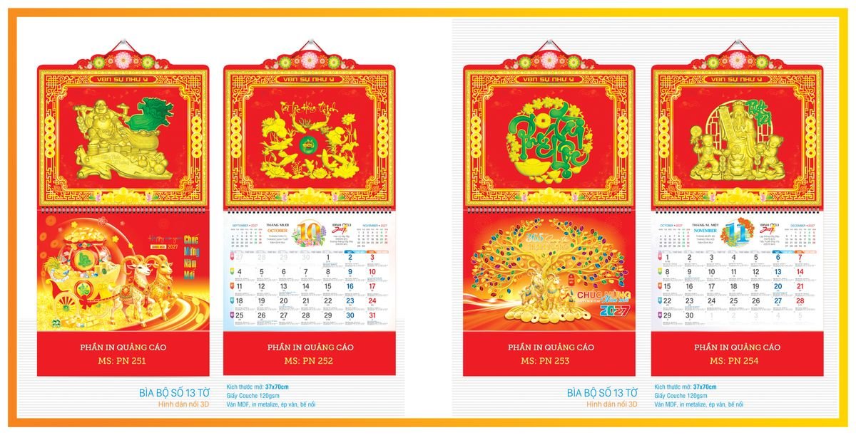 Lịch 13 Tờ Tân Phương Nam TPN13T07 Ấn Phẩm Quà Tặng Đại Hội & Hội Nghị
