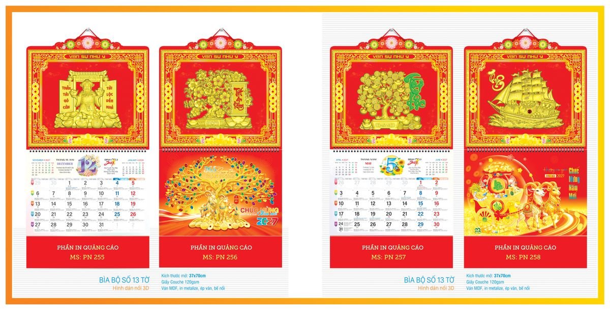 Lịch 13 Tờ Tân Phương Nam TPN13T08 Ấn Phẩm Quà Tặng Đại Hội & Hội Nghị
