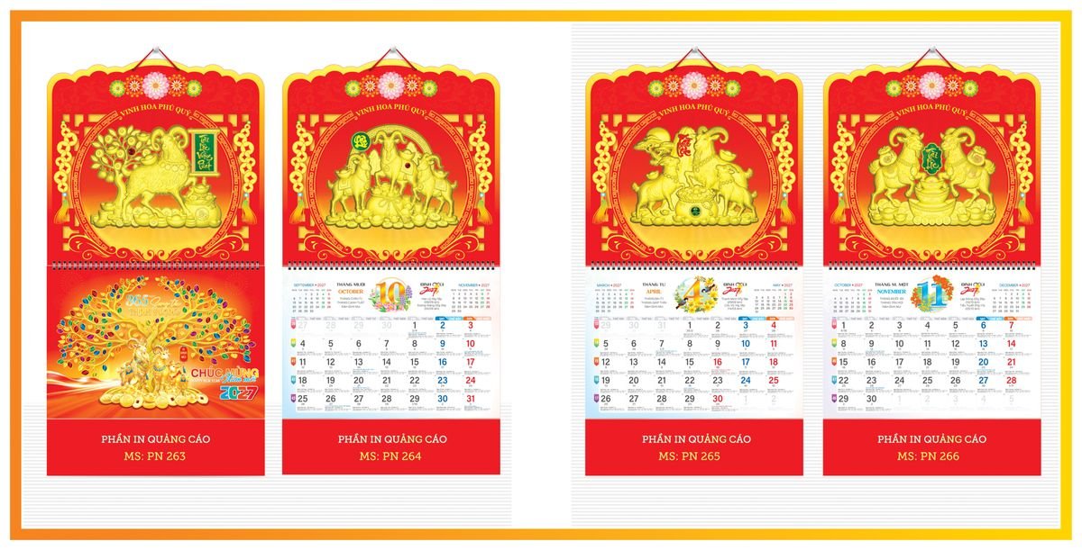 Lịch 13 Tờ Tân Phương Nam TPN13T10 Ấn Phẩm Quà Tặng Đại Hội & Hội Nghị