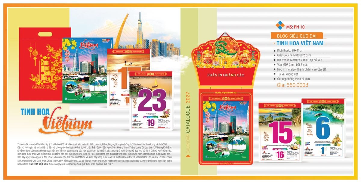 Lịch Bloc TPN 2027 TPNBLOC12 Ấn Phẩm Quà Tặng Đại Hội & Hội Nghị