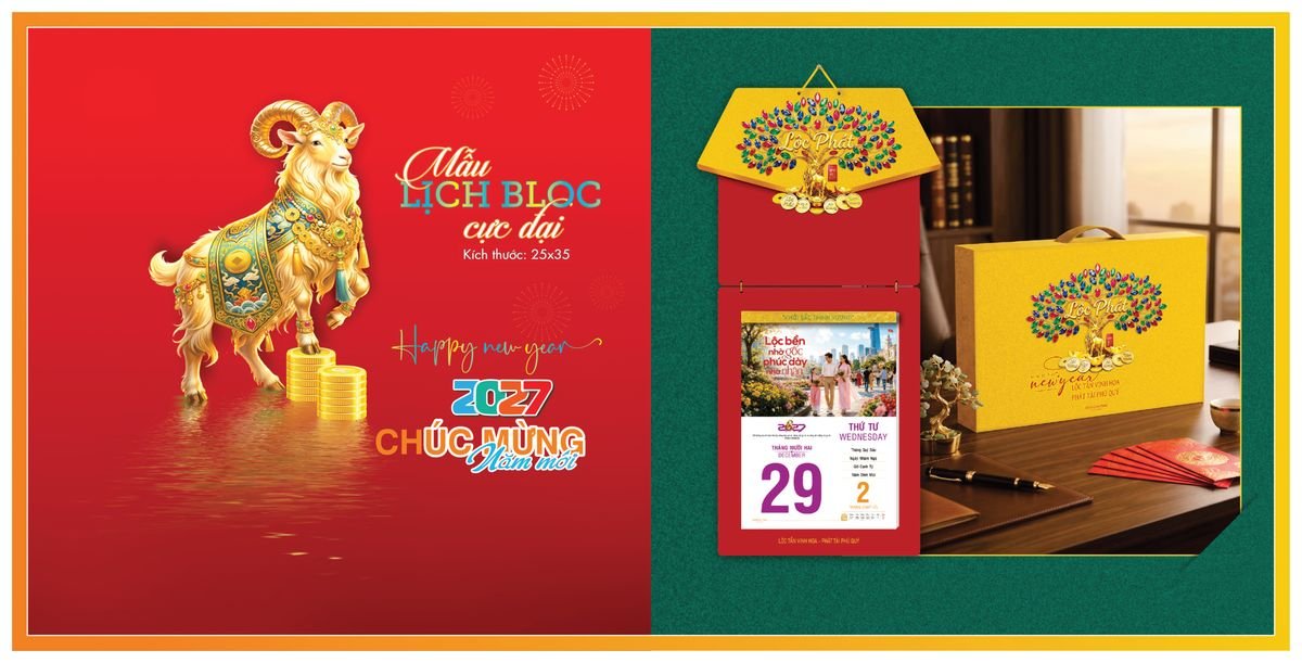 Lịch Bloc TPN 2027 TPNBLOC15 Ấn Phẩm Quà Tặng Đại Hội & Hội Nghị