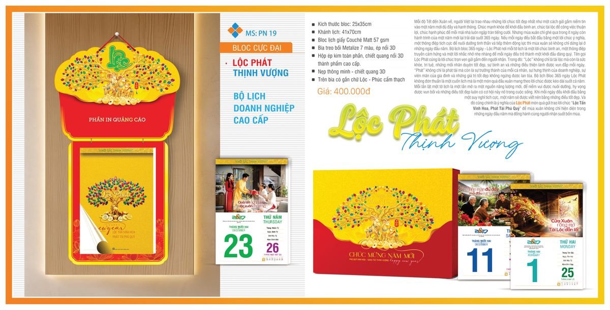 Lịch Bloc TPN 2027 TPNBLOC22 Ấn Phẩm Quà Tặng Đại Hội & Hội Nghị