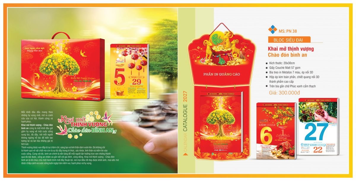 Lịch Bloc TPN 2027 TPNBLOC42 Ấn Phẩm Quà Tặng Đại Hội & Hội Nghị