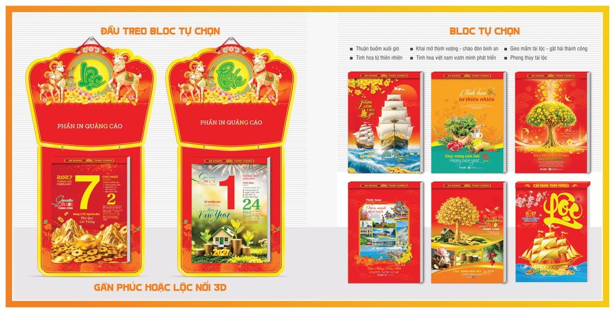Lịch Bloc TPN 2027 TPNBLOC51 Ấn Phẩm Quà Tặng Đại Hội & Hội Nghị