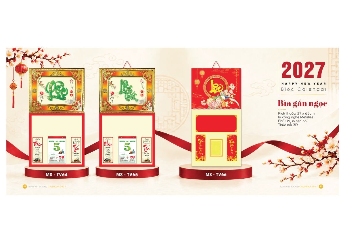 Lịch Để Bàn Tuấn Việt 2027 Tuấn Việt TV28 Ấn Phẩm Quà Tặng Đại Hội & Hội Nghị