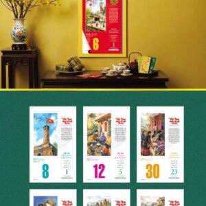 Lịch Bloc 2027 VHVN Mẫu VHVN-05 (29 x 41 cm) Ấn Phẩm Quà Tặng Đại Hội & Hội Nghị