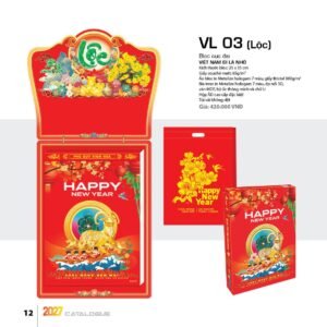 Lịch Bloc Cực Đại 2027 VL Mẫu VL03 (25 x 35cm) Ấn Phẩm Quà Tặng Đại Hội & Hội Nghị in logo doanh nghiệp quà tặng Tết tại Quà Tặng Đại Hội VN
