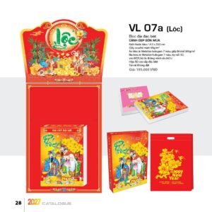 Lịch Bloc Đại Đặc Biệt 2027 VL Mẫu VL07A - Đại Cát Đại Lợi (29 x 41 cm) Ấn Phẩm Quà Tặng Đại Hội & Hội Nghị in logo doanh nghiệp quà tặng Tết tại Quà Tặng Đại Hội VN