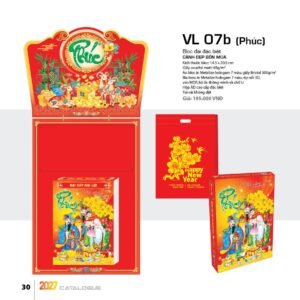 Lịch Bloc Đại Đặc Biệt 2027 VL Mẫu VL07B - Đại Cát Đại Lợi (29 x 41 cm) Ấn Phẩm Quà Tặng Đại Hội & Hội Nghị in logo doanh nghiệp quà tặng Tết tại Quà Tặng Đại Hội VN