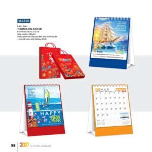Lịch Bloc 2027 VL Mẫu VLLB06 (29 x 41 cm) Ấn Phẩm Quà Tặng Đại Hội & Hội Nghị in logo doanh nghiệp quà tặng Tết tại Quà Tặng Đại Hội VN