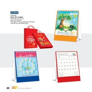 Lịch Để Bàn 2027 VL Mẫu VLLB07 (16 x 24 cm) Ấn Phẩm Quà Tặng Đại Hội & Hội Nghị in logo doanh nghiệp quà tặng Tết tại Quà Tặng Đại Hội VN