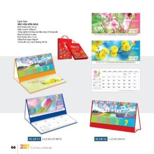 Lịch Bloc 2027 VL Mẫu VLLB11 (29 x 41 cm) Ấn Phẩm Quà Tặng Đại Hội & Hội Nghị in logo doanh nghiệp quà tặng Tết tại Quà Tặng Đại Hội VN