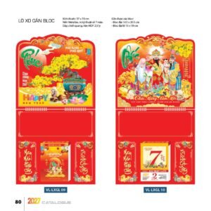Lịch Treo Tường Lò Xo 2027 VL Mẫu VLLXG09 (37 x 70cm) Ấn Phẩm Quà Tặng Đại Hội & Hội Nghị in logo doanh nghiệp quà tặng Tết tại Quà Tặng Đại Hội VN