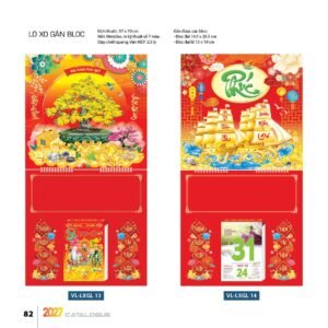 Lịch Treo Tường Lò Xo 2027 VL Mẫu VLLXG13 (13 x 19cm) Ấn Phẩm Quà Tặng Đại Hội & Hội Nghị in logo doanh nghiệp quà tặng Tết tại Quà Tặng Đại Hội VN