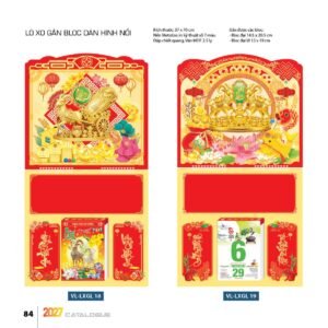 Lịch Treo Tường Lò Xo 2027 VL Mẫu VLLXG18 (37 x 70cm) Ấn Phẩm Quà Tặng Đại Hội & Hội Nghị in logo doanh nghiệp quà tặng Tết tại Quà Tặng Đại Hội VN
