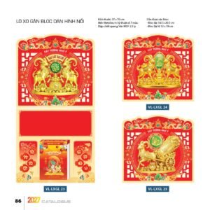 Lịch Treo Tường Lò Xo 2027 VL Mẫu VLLXG23 (37 x 70cm) Ấn Phẩm Quà Tặng Đại Hội & Hội Nghị in logo doanh nghiệp quà tặng Tết tại Quà Tặng Đại Hội VN